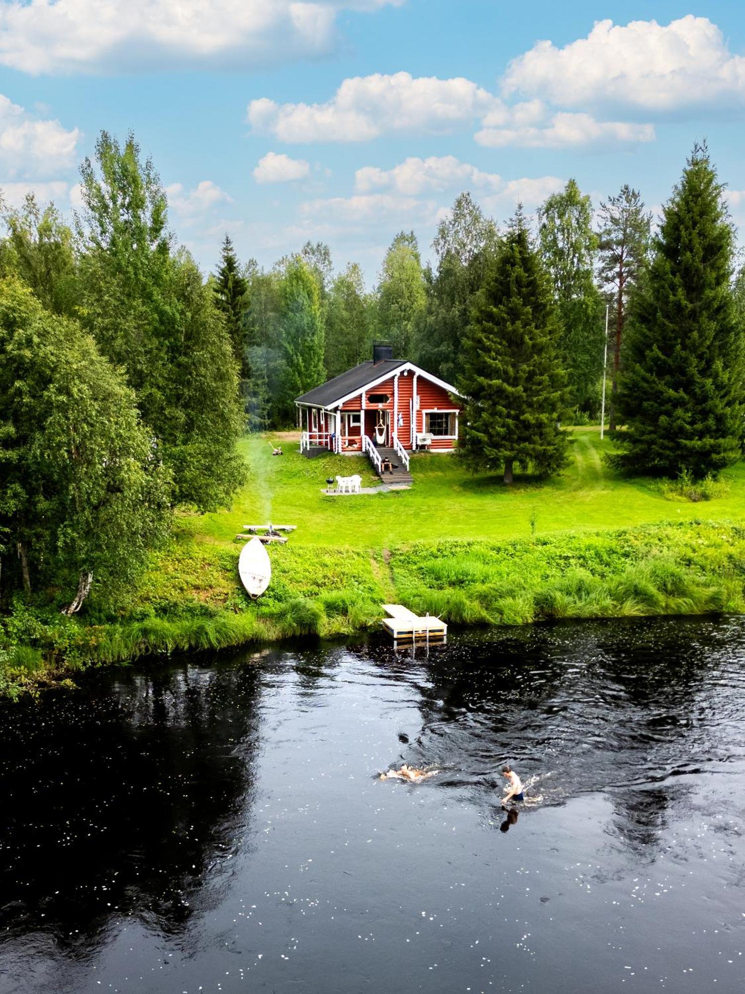 Lapin Villa Hiisi Joen Rannalla Ranua Eksteriør bilde